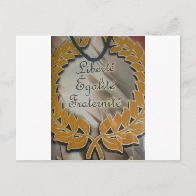 "Liberté, Égalité, Fraternité" French Republic  Postcard (Front)