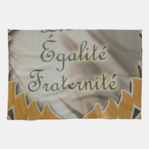 "Liberté, Égalité, Fraternité" French Republic  Tea Towel