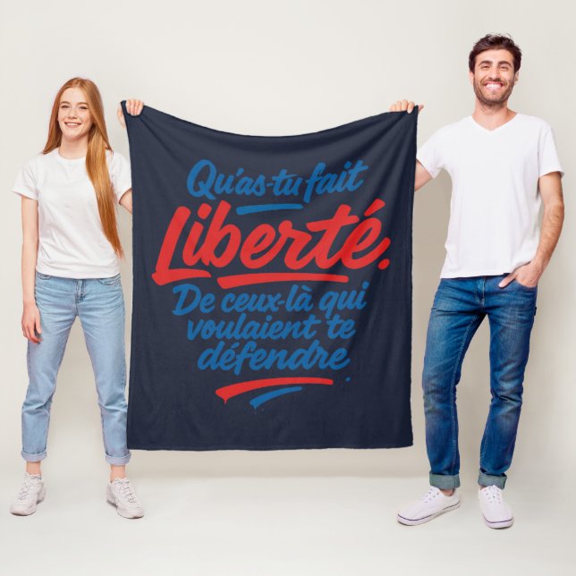 Liberté Fleece Blanket (In Situ)