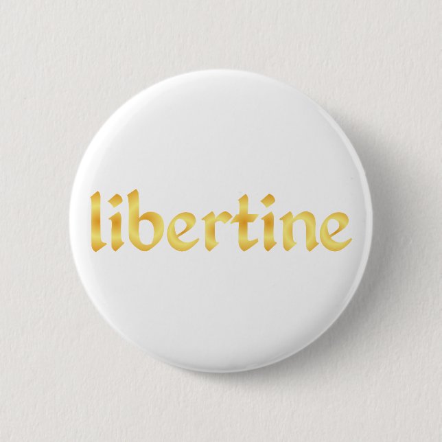 libertine 6 cm round badge (Front)