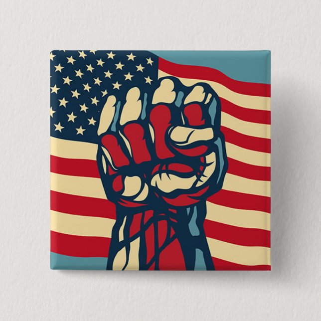 Liberty 15 Cm Square Badge (Front)