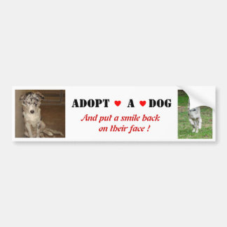 Liberty Adopt a dog Bumper Sticker