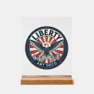 Liberty Adventure Patriotic Patriotic Pulp Book Co Acrylic Sign