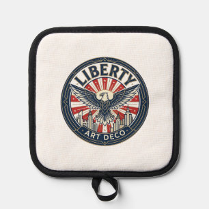 Liberty Adventure Patriotic Patriotic Pulp Book Co Pot Holder