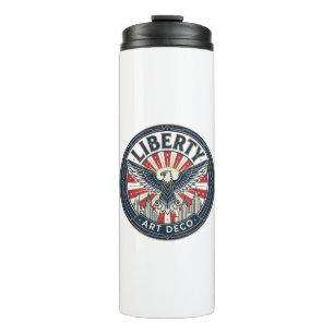 Liberty Adventure Patriotic Patriotic Pulp Book Co Thermal Tumbler