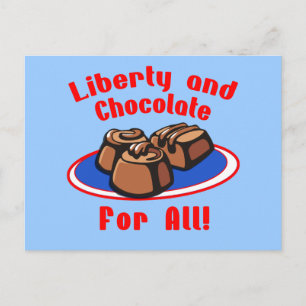 Liberty and Chocolate for All Products Postcard