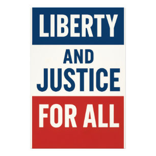 Liberty and Justice For All – Bold Minimalist Photo Print