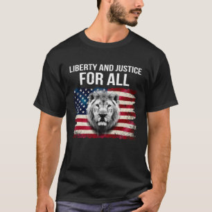Liberty and justice for all Patriotic USA Vintage  T-Shirt
