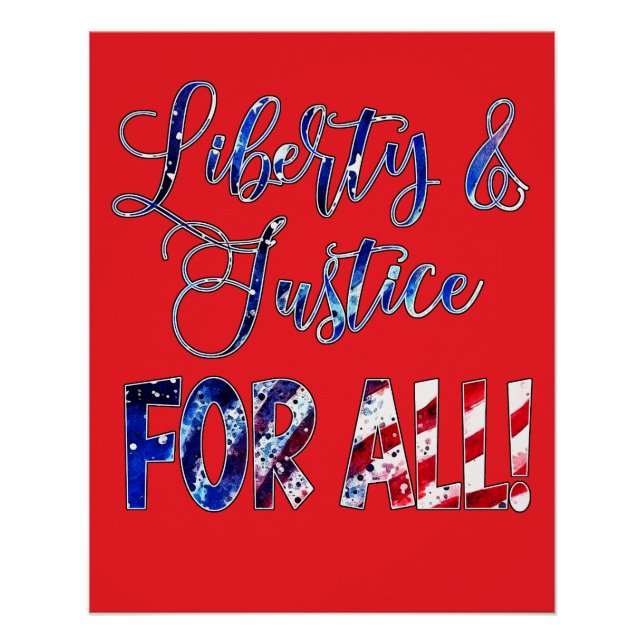 Liberty And Justice For All Poster (Front)