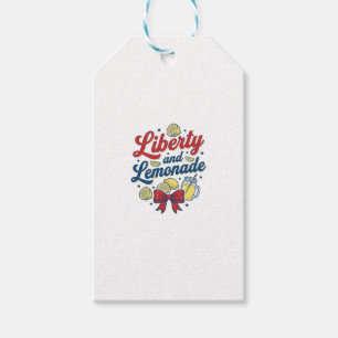 Liberty and Lemonade Patriotic Lemon Vector Shirt_ Gift Tags