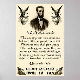 Liberty And Union Poster