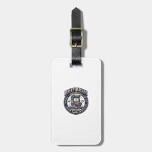 Liberty Arcade Patriotic Patriotic Arcade Gamer US Luggage Tag