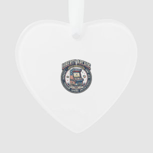 Liberty Arcade Patriotic Patriotic Arcade Gamer US Ornament