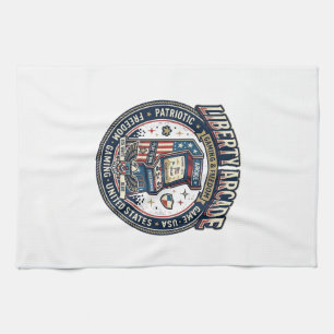 Liberty Arcade Patriotic Patriotic Arcade Gamer US Tea Towel