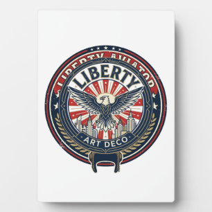 Liberty Aviator Patriotic Patriotic Aviation Vinta Plaque