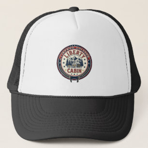Liberty Aviator Patriotic Patriotic Aviation Vinta Trucker Hat