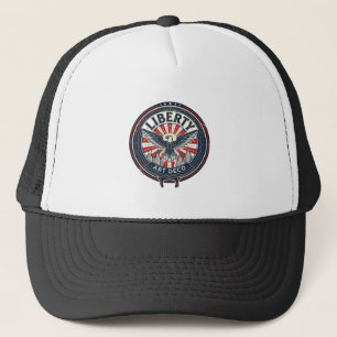Liberty Aviator Patriotic Patriotic Aviation Vinta Trucker Hat