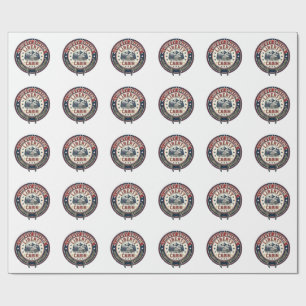 Liberty Aviator Patriotic Patriotic Aviation Vinta Wrapping Paper