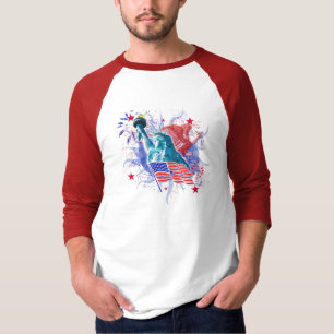 Liberty Basic 3/4 Sleeve Raglan T-Shirt