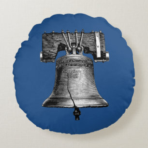 Liberty Bell, 19Th Century Round Cushion
