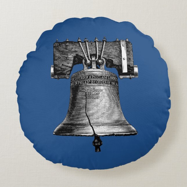 Liberty Bell, 19Th Century Round Cushion (Front)