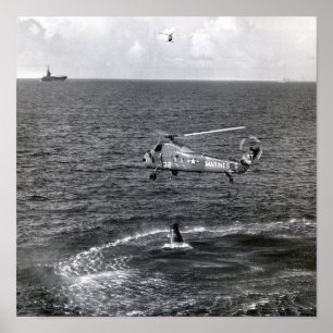 Liberty Bell 7 Splashdown & Recovery Poster