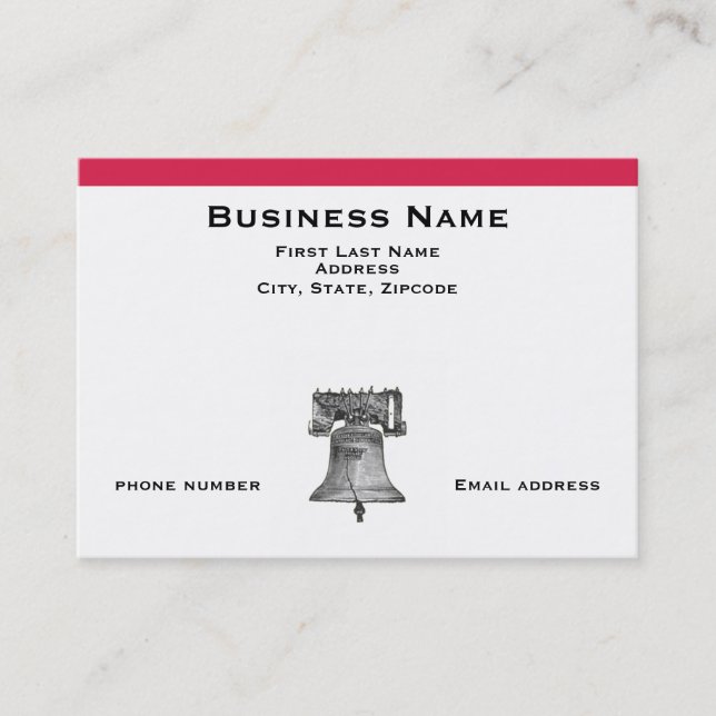 Liberty Bell Business Card (Front)