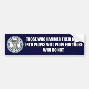 Liberty Bell -Hammer Bumper Sticker