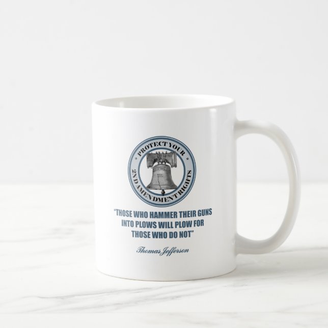 Liberty Bell -Jefferson 2nd Amendment Quote Coffee Mug (Right)