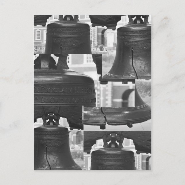 Liberty Bell Montage Postcard (Front)