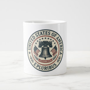 Liberty Bell Seal — Vintage “E Pluribus Unum” Large Coffee Mug