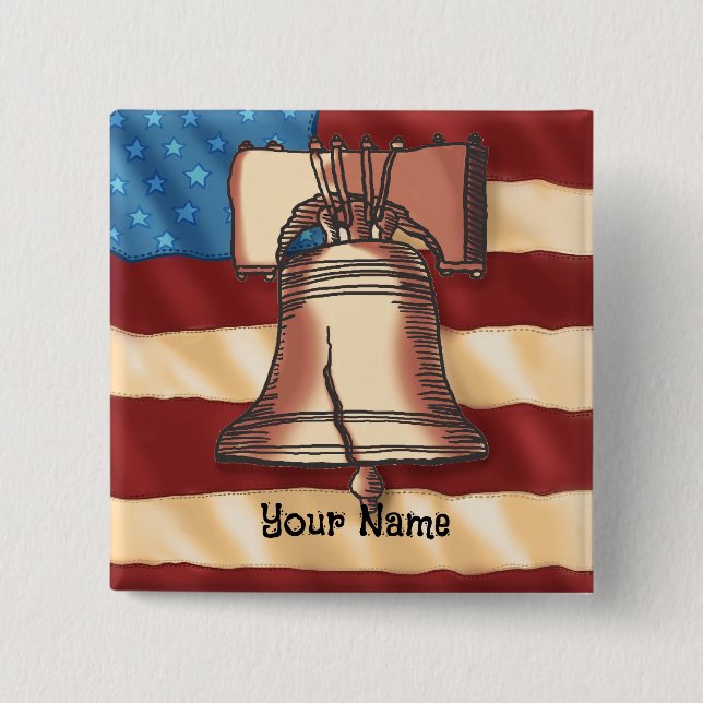 Liberty Bell square pin (Front)