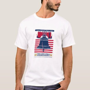 Liberty Bell Stars and Stripes Patriotic T-Shirt