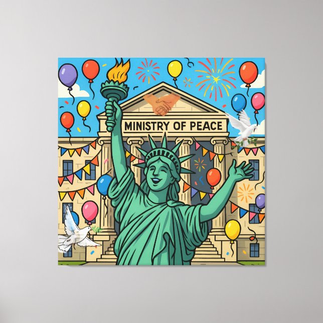 Liberty Between Peace and War Canvas Print (Front)