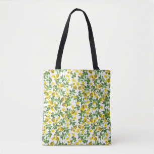 Liberty big yellow white background 2 tote bag