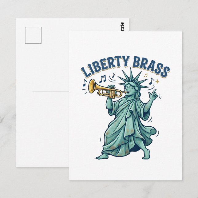 Liberty Brass Postcard (Front/Back)