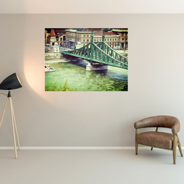  Liberty bridge -Budapest - painting  Poster (Creator Uploaded)