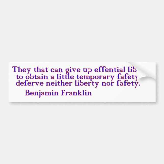 Liberty Bumper Sticker (Front)