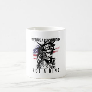 Liberty Bust with Grunge Flag Art Coffee Mug