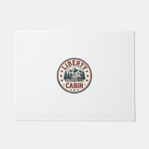 Liberty Cabin Patriotic Patriotic Mountain Cabin V Doormat