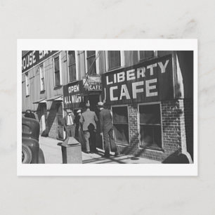 Liberty Cafe Vintage 1939 Restaurant Photo Postcard