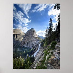 Liberty Cap and Nevada Fall - John Muir Trail Poster