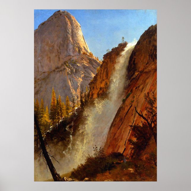 Liberty Cap Yosemite Park Waterfall 1873 Poster (Front)