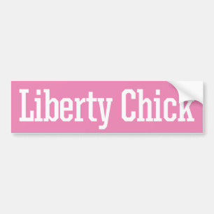 Liberty Chick Bumper Sticker