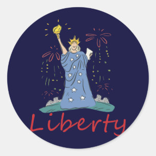 Liberty Classic Round Sticker