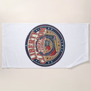 Liberty Classroom Patriotic Patriotic Teacher Clas Beach Towel