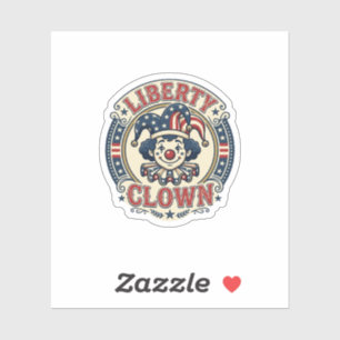 Liberty Clown Patriotic Patriotic Clowncore Cute V