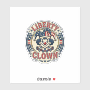 Liberty Clown Patriotic Patriotic Clowncore Cute V