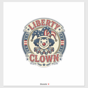Liberty Clown Patriotic Patriotic Clowncore Cute V