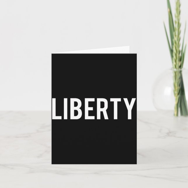 Liberty - Cool New Funny Name Fan Gift Tee  Card (Front)